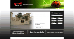 Desktop Screenshot of nexthomeqatar.com